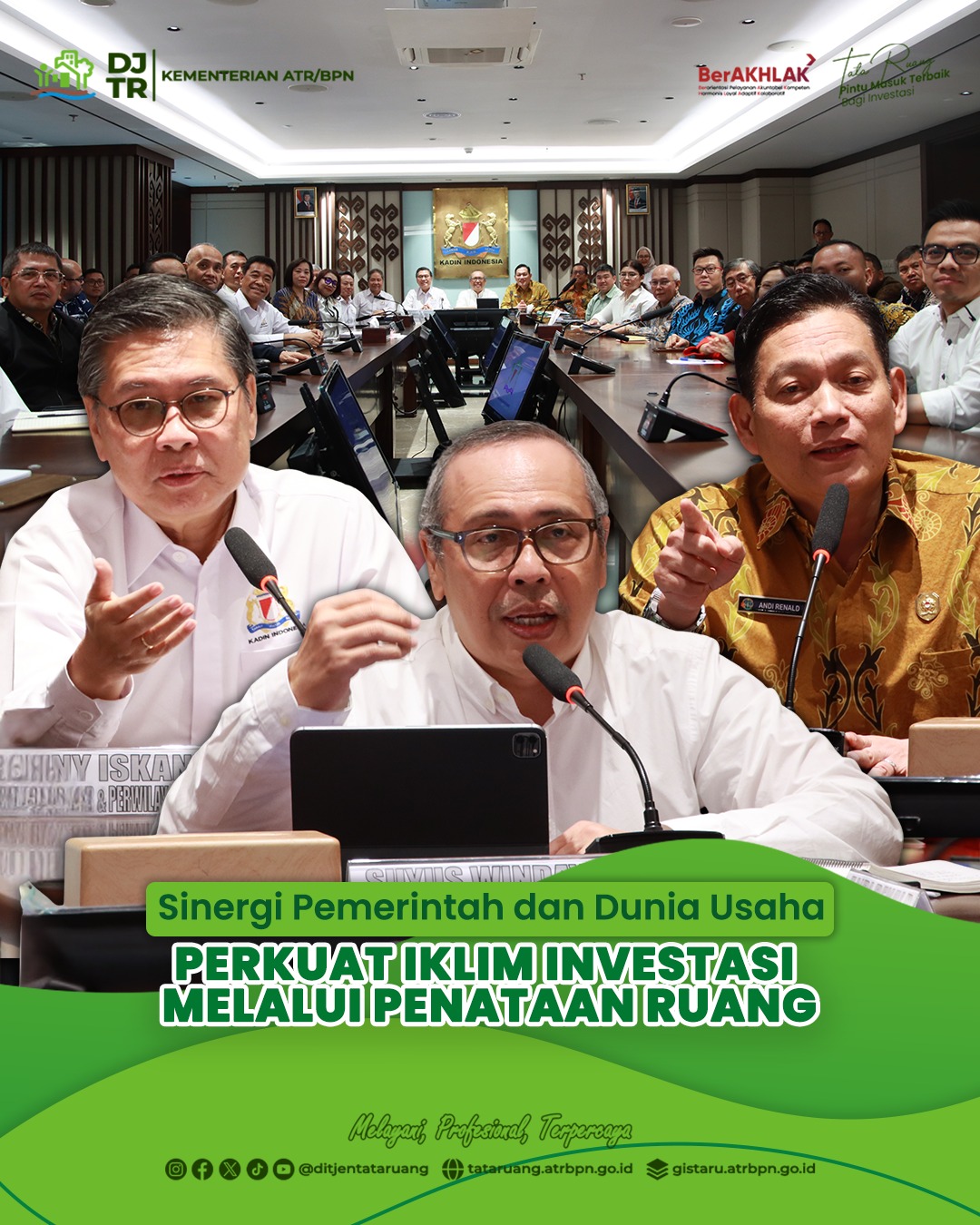 Sinergi Pemerintah dan Dunia Usaha Perkuat Iklim Investasi Melalui Penataan Ruang