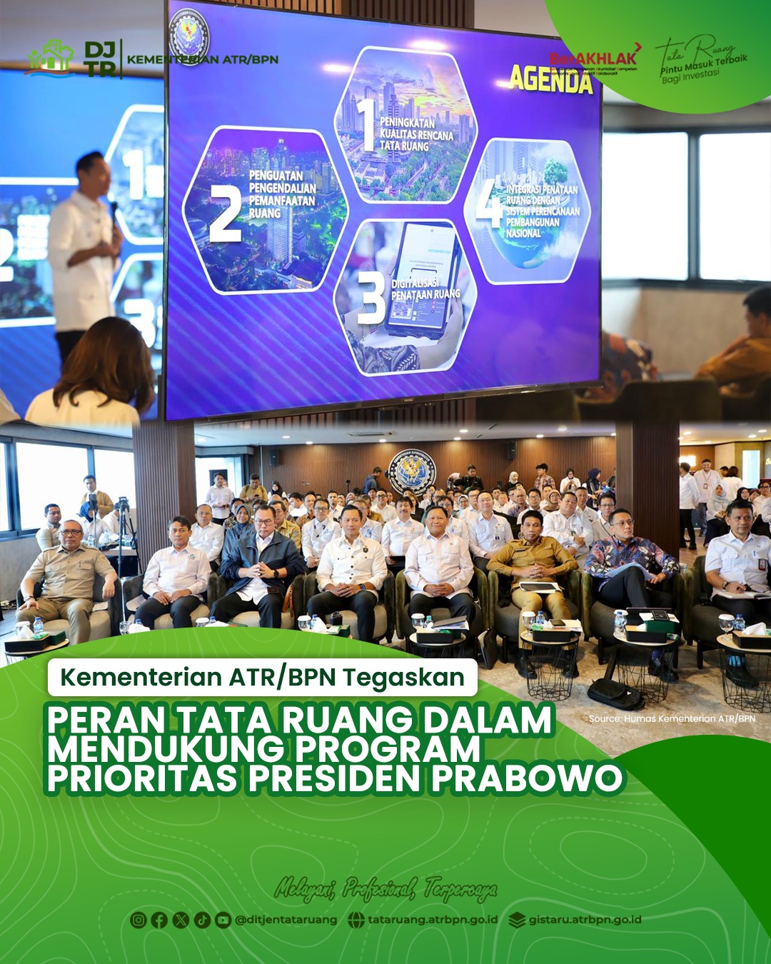 Kementerian ATR/BPN Tegaskan Peran Tata Ruang dalam Mendukung Program Prioritas Presiden Prabowo