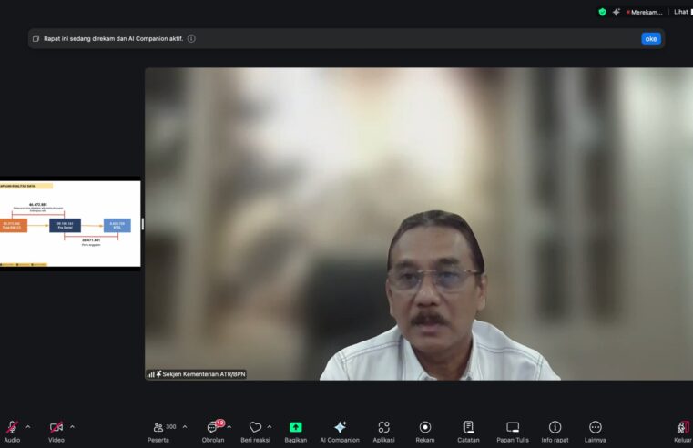 Sosialisasi SE Sekjen ATR/BPN No. 1/2026 untuk Dukung Peningkatan Kualitas Data Pertanahan