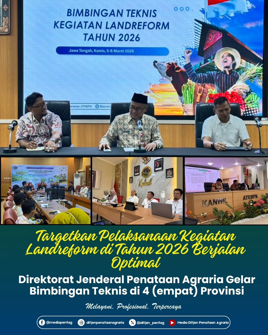 Targetkan Pelaksanaan Kegiatan Landfreform di Tahun 2026 Berjalan Optimal
