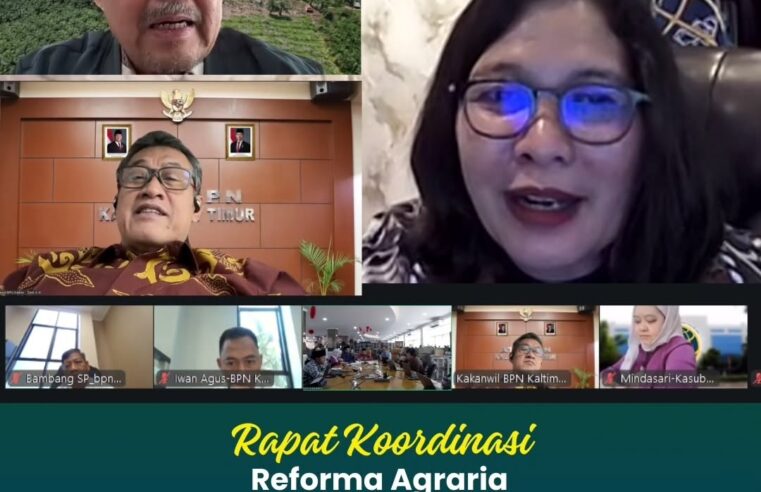 Rapat koordinasi Reforma Agraria di atas HPL Badan Bank Tanah