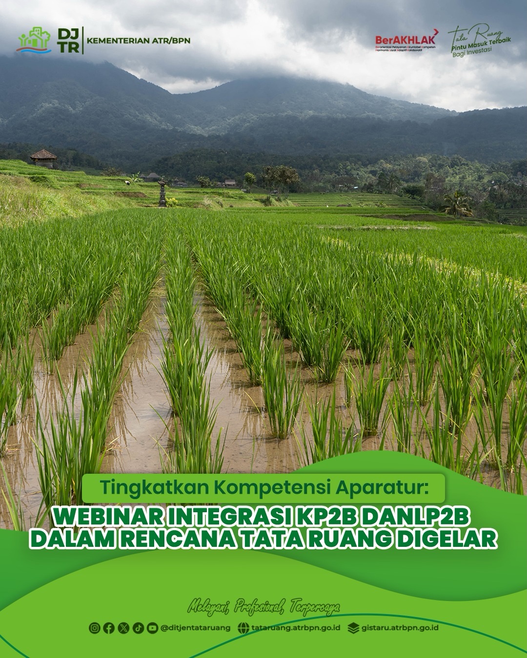 Tingkatkan kompetensi aparatur: webinar integrasi KP2B dan LP2B dalam rencana tata ruang digelar