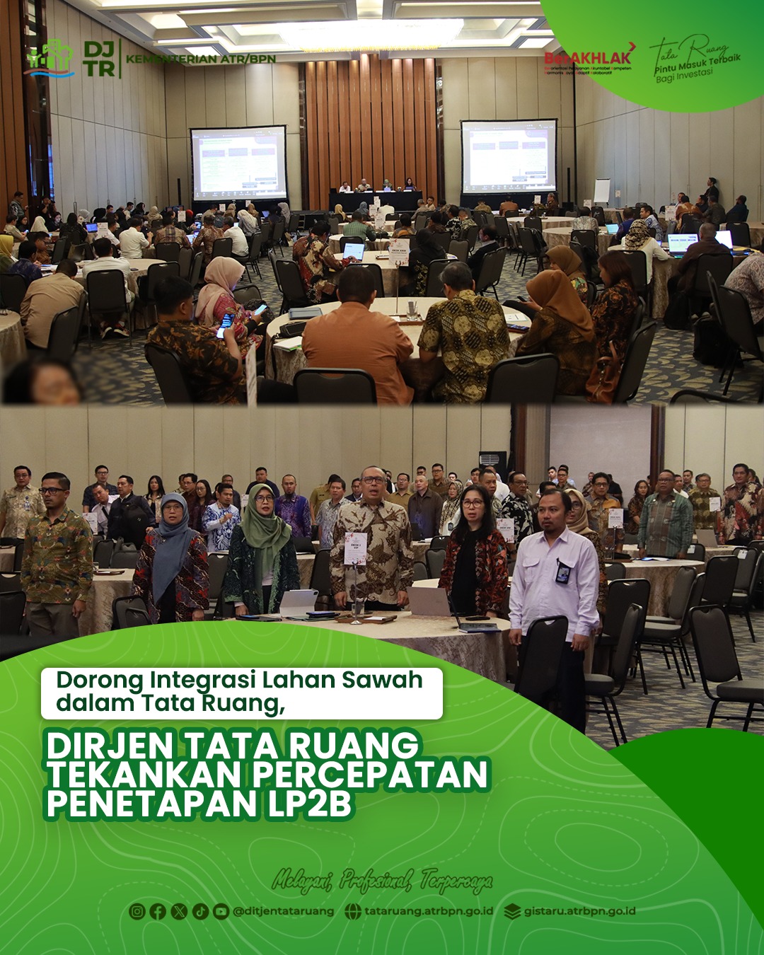 Dorong integrasi lahan sawah dalam Tata Ruang, Dirjen Tata Ruang tekankan percepatan penetapan LP2B