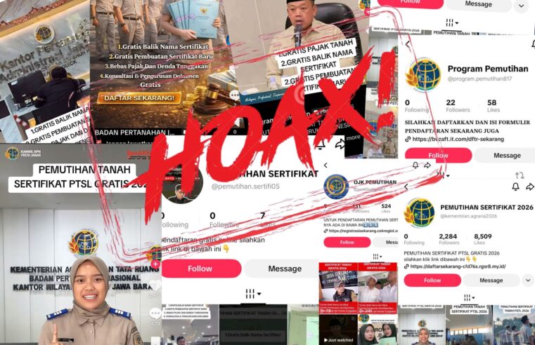 Kementerian ATR/BPN Tegaskan Tidak Ada Program Pemutihan Sertipikat Tanah