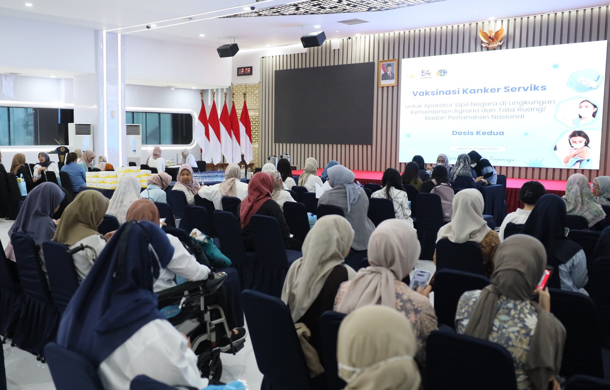 Vaksinasi Kanker Serviks Jajaran Kementerian ATR/BPN, Lindungi Wanita dari Kanker Mematikan