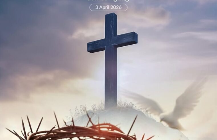 Segenap jajaran Kementerian ATR/BPN mengucapkan Selamat Memperingati Jumat Agung 2026 Wafat Yesus Kristus.