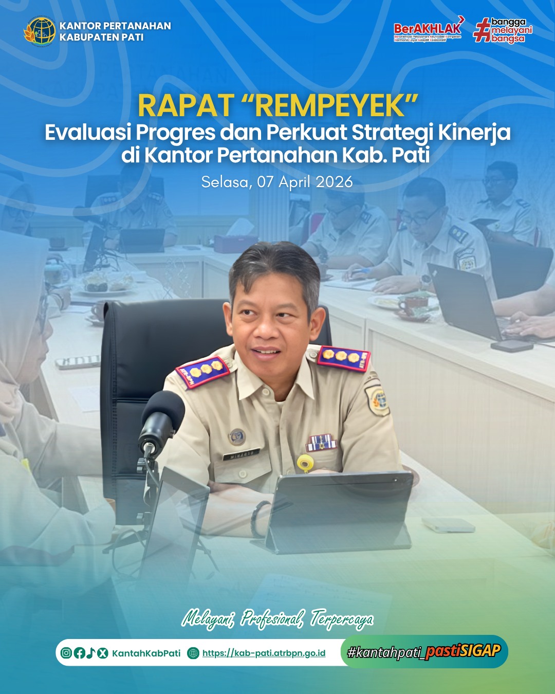 Rapat Pimpinan REMPEYEK, Kantor Pertanahan Kabupaten Pati Evaluasi Progres dan Perkuat Strategi Kinerja