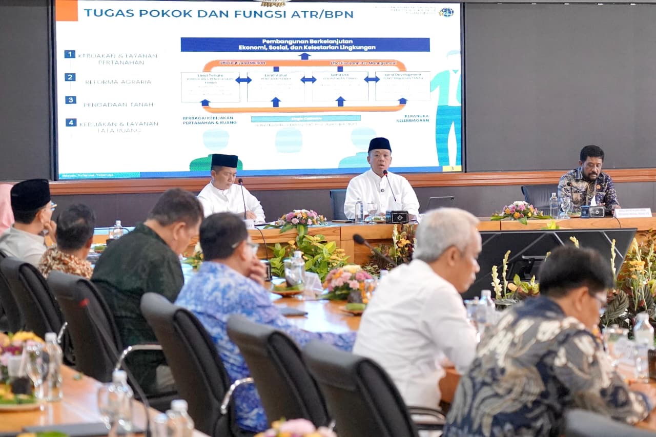 Menteri Nusron Imbau Kepala Daerah Se-NTB Percepat Penyusunan RDTR untuk Optimalkan Potensi Daerah