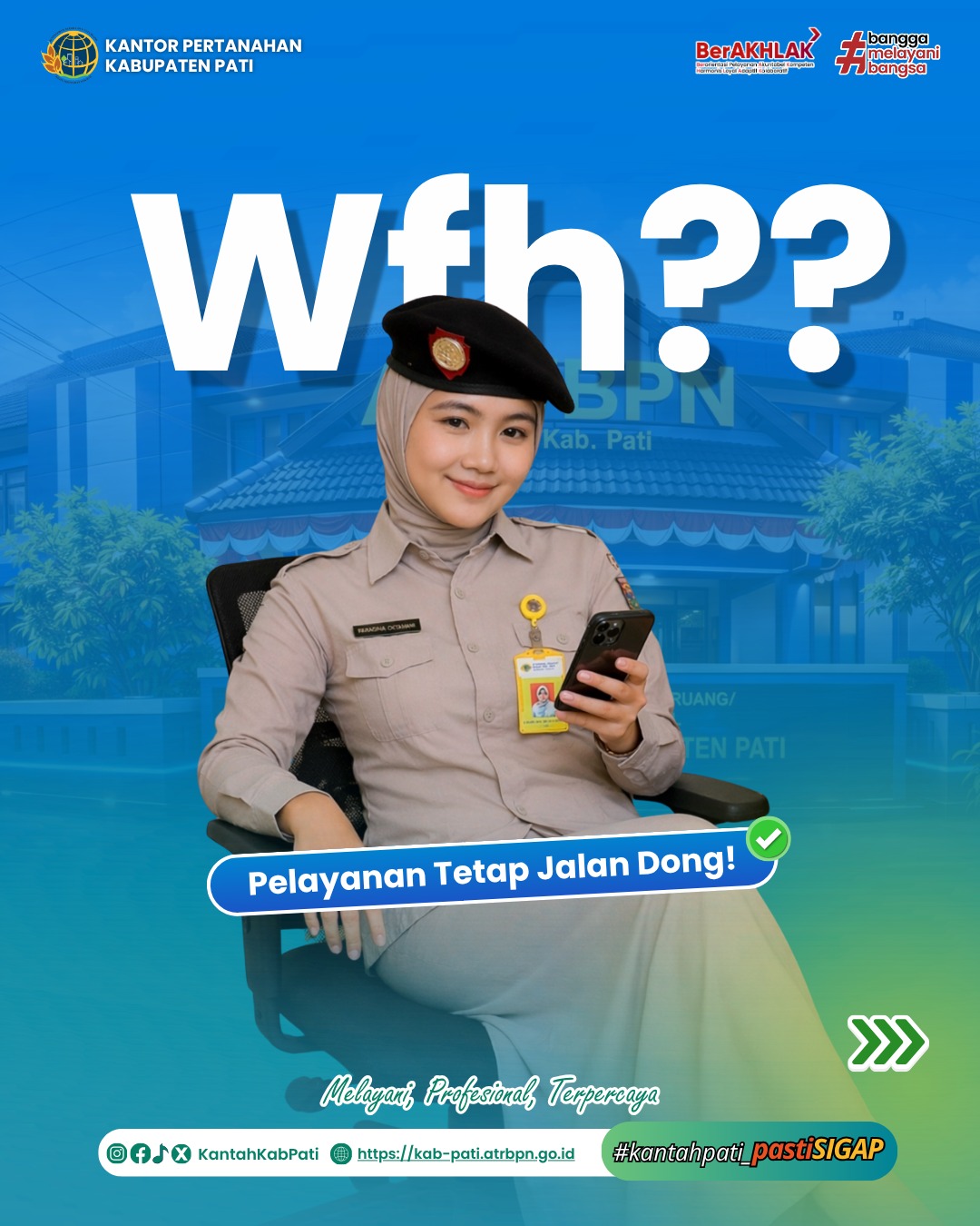 WFH bukan berarti pelayanan berhenti! 👀