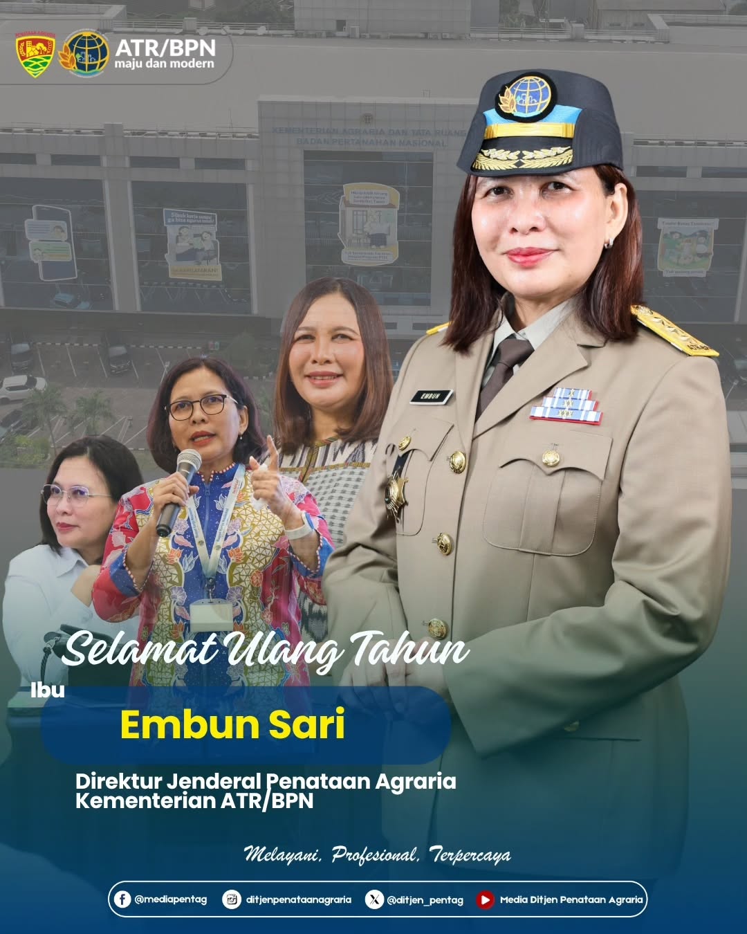 Ucapan Selamat Ulang Tahun Direktur Jenderal Penataan Agraria