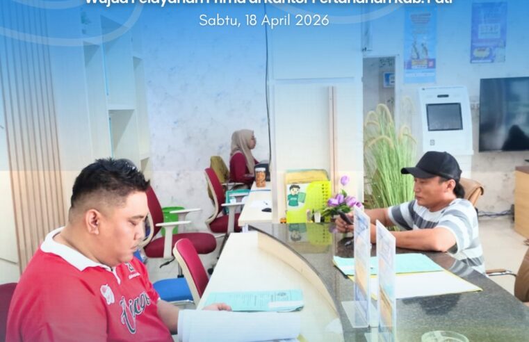 Kantor Pertanahan Kabupaten Pati kembali menghadirkan inovasi pelayanan publik melalui program PELATARAN (Pelayanan Pertanahan Akhir Pekan) sebagai upaya memberikan kemudahan kepada masyarakat dalam mengakses layanan pertanahan di luar hari kerja.