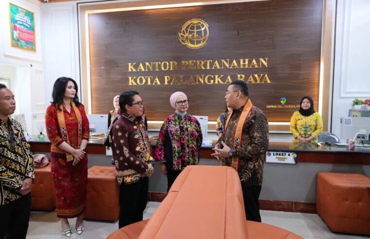 Wamen Ossy Tinjau Kantah Kota Palangkaraya: Ingin Layanan Pertanahan Semakin Memudahkan Masyarakat