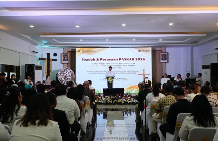 Hadiri Perayaan Paskah Kementerian ATR/BPN, Menteri Nusron: Paskah Membangun Semangat Kebangkitan Bangsa