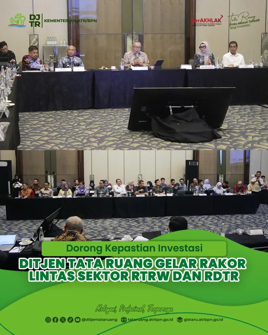 Ditjen Tata Ruang Gelar Rakor Lintas Sektor RTRW dan RDTR