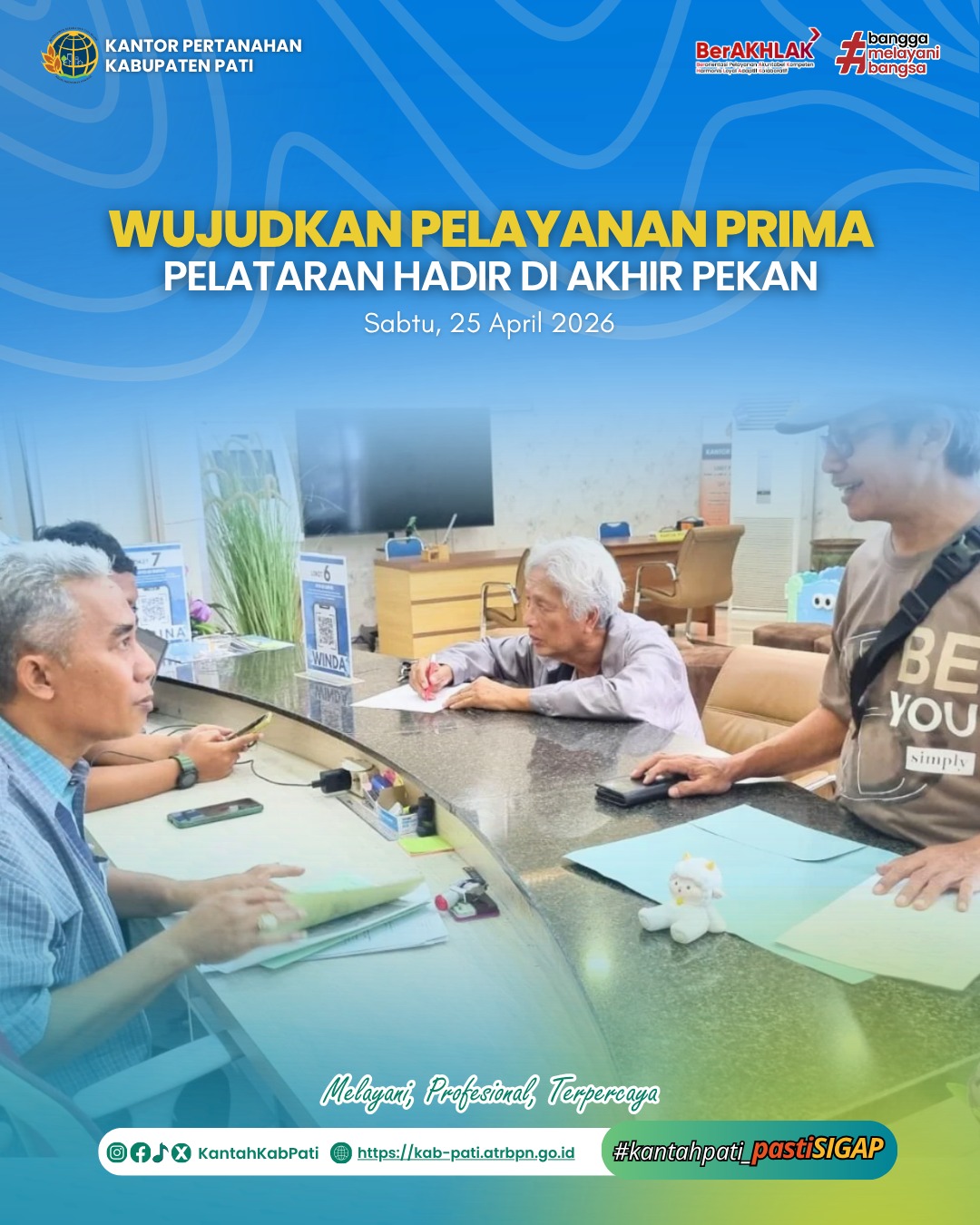 Kantor Pertanahan Kabupaten Pati kembali menghadirkan inovasi pelayanan publik melalui program PELATARAN