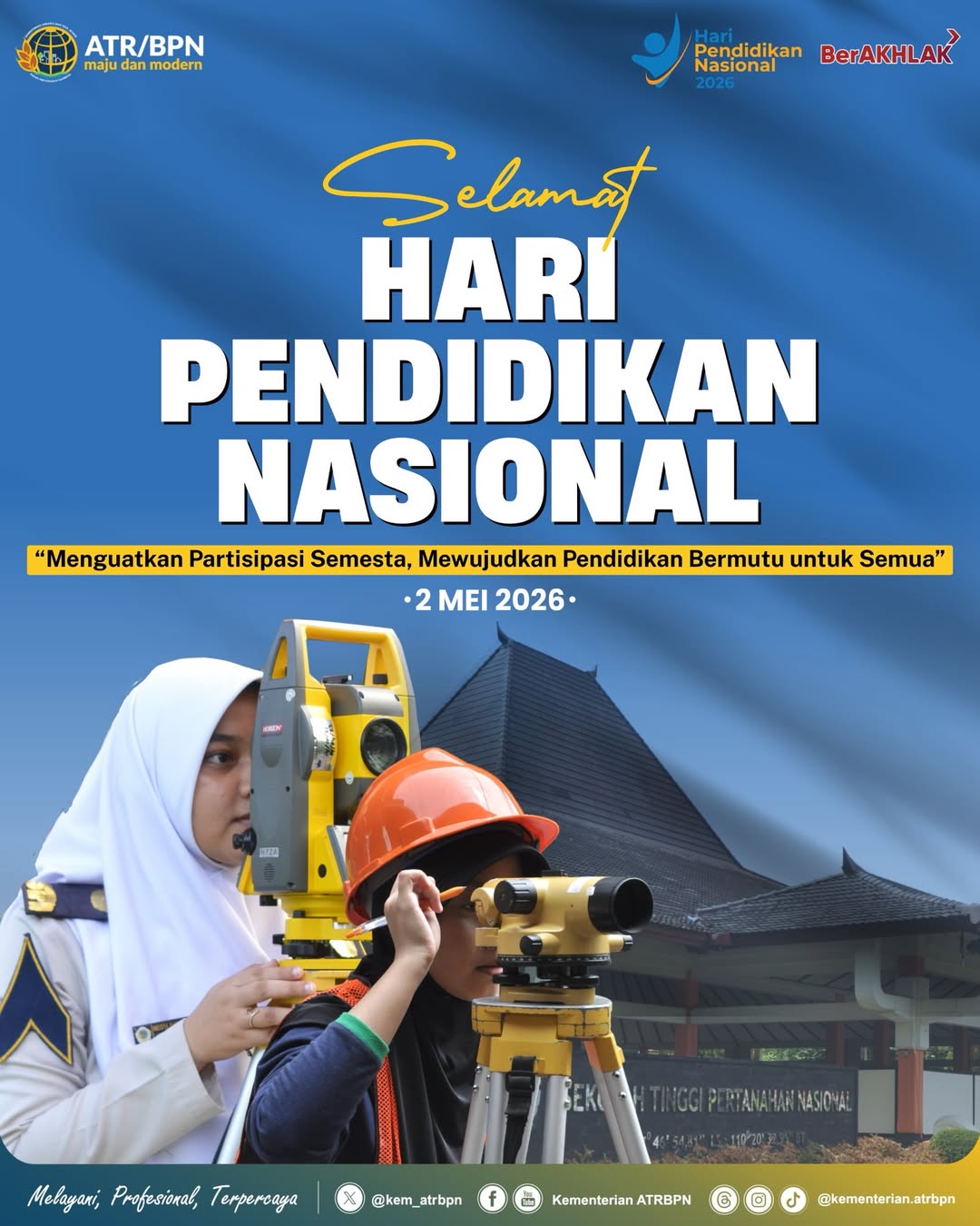 Kementerian ATR/BPN Peringati Hari Pendidikan Nasional 2026