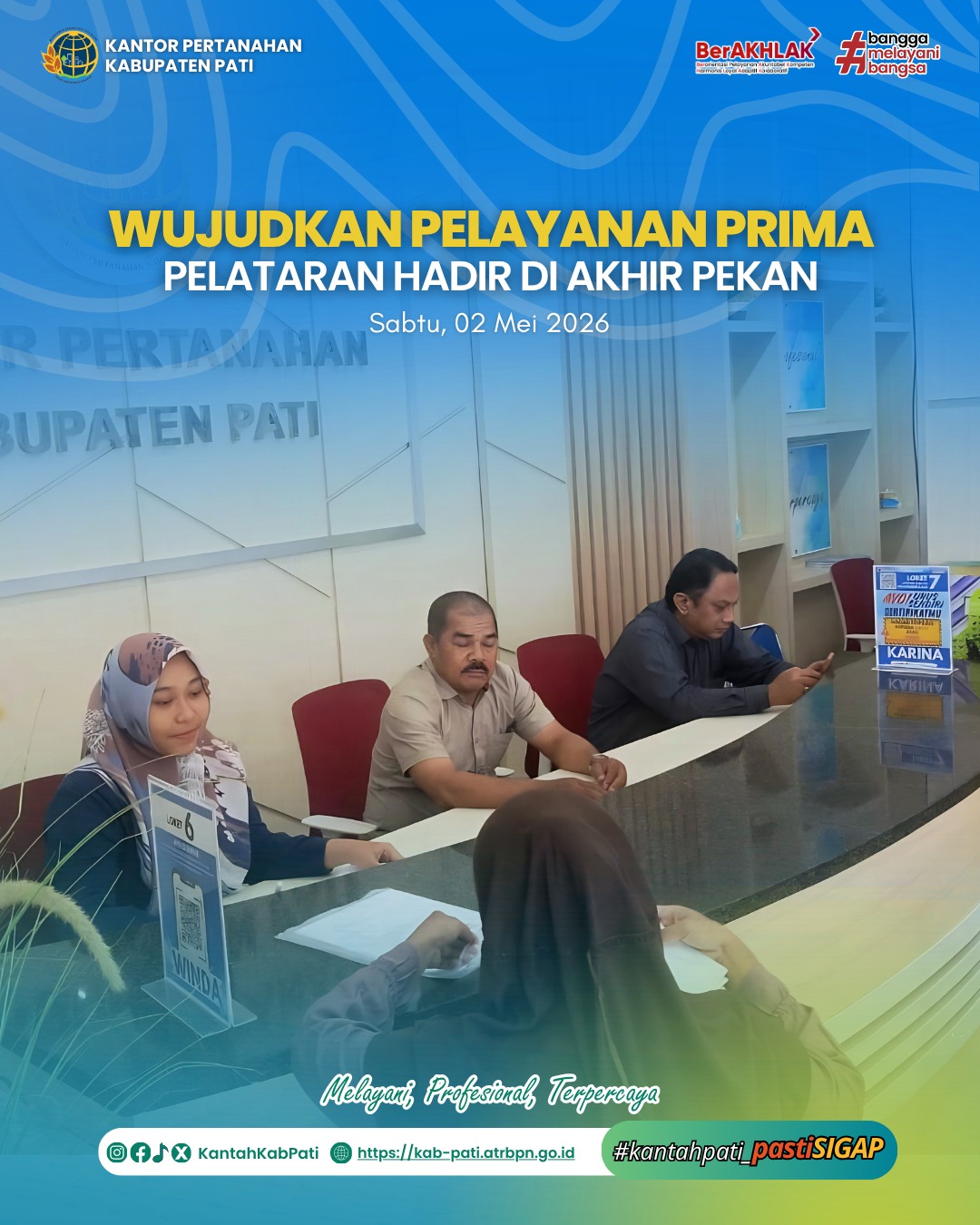 Kantor Pertanahan Kabupaten Pati kembali menghadirkan inovasi pelayanan publik melalui program PELATARAN