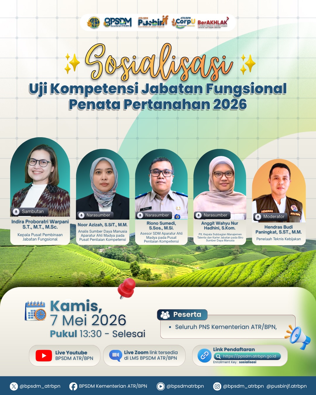 BPSDM ATR/BPN Gelar Sosialisasi Uji Kompetensi Jabatan Fungsional Penata Pertanahan Tahun 2026
