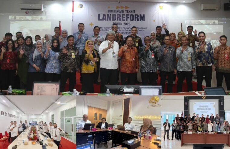 Bimbingan Teknis Kegiatan Landreform Tahun 2026 di 7 provinsi, yang diselenggarakan di Kanwil BPN Provinsi Maluku