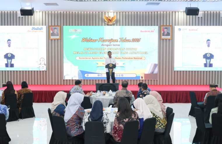 Peralihan Arsip Pertanahan Elektronik sebagai Sebuah Keniscayaan, Sekjen ATR/BPN: Harus Dikelola dengan Baik