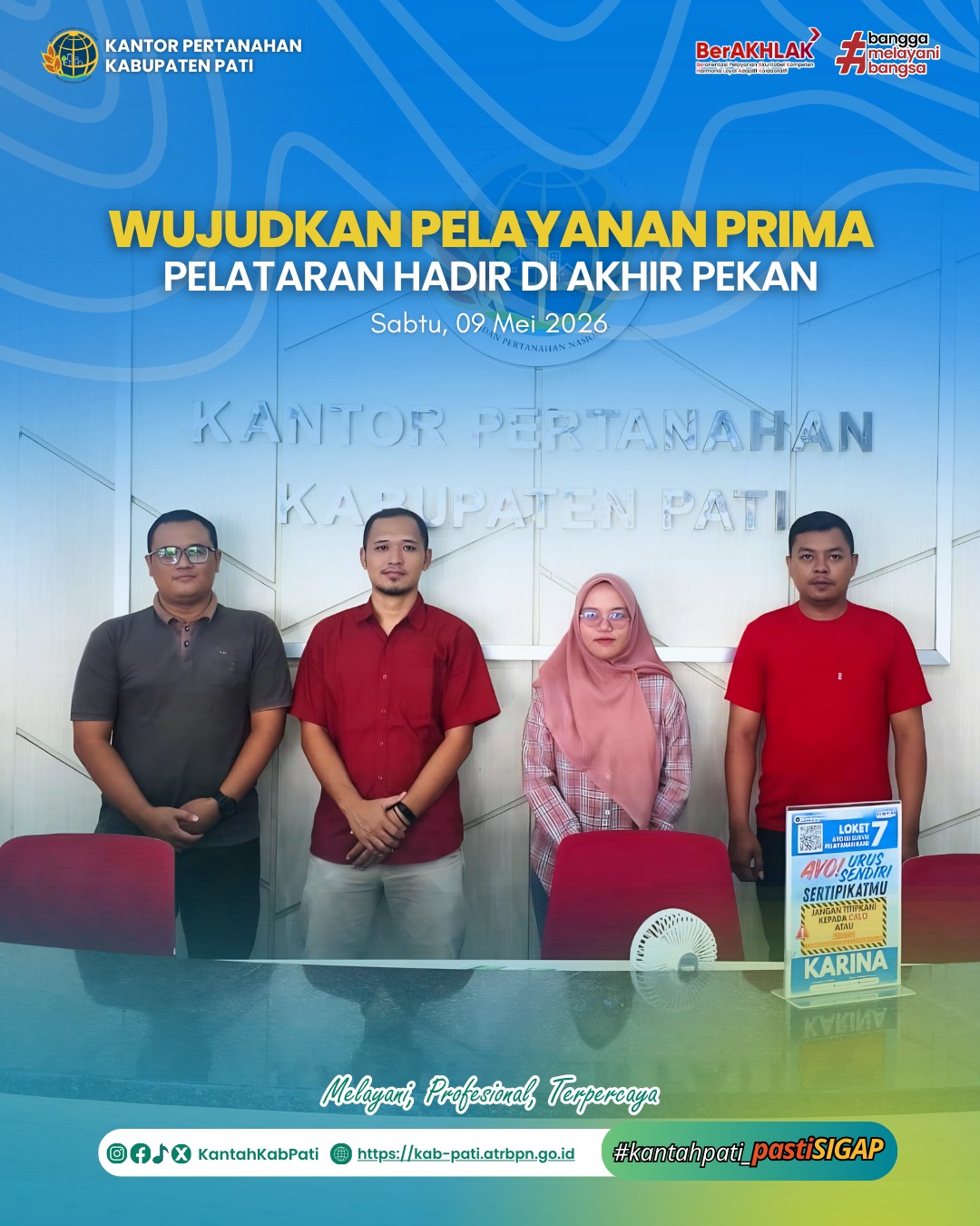 Kantor Pertanahan Kabupaten Pati kembali menghadirkan inovasi pelayanan publik melalui program PELATARAN
