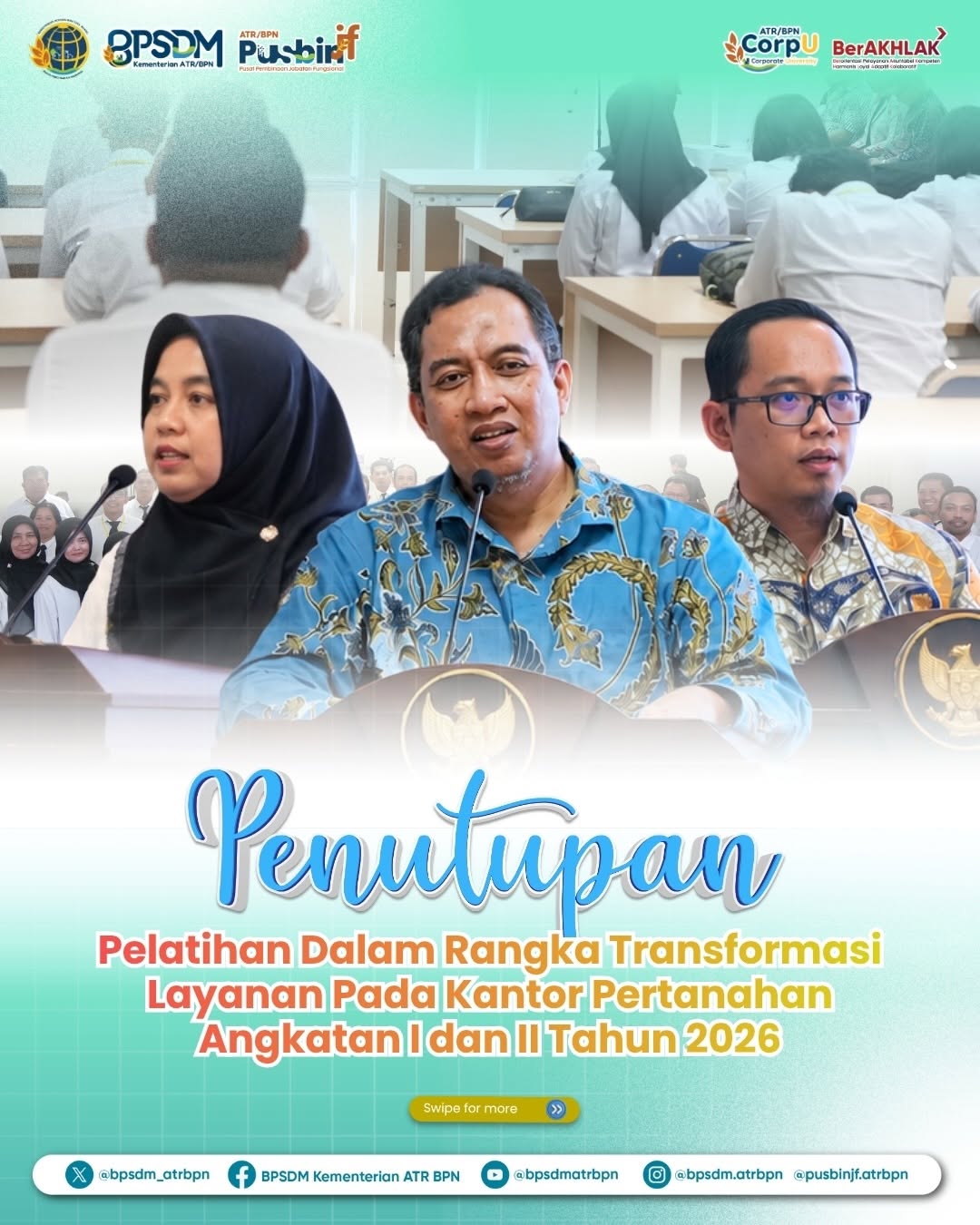 Pelatihan Berakhir, Semangat Belajar dan Transformasi Layanan Tetap Berlanjut