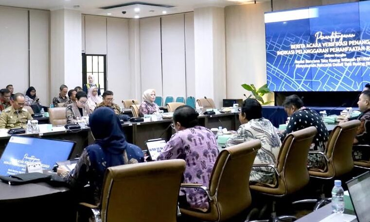 Mencegah Terjadinya Pemutihan terhadap pelanggaran pemanfaatan ruang, Ditjen Pemanfaatan Ruang Tandatangani BA Verifikasi