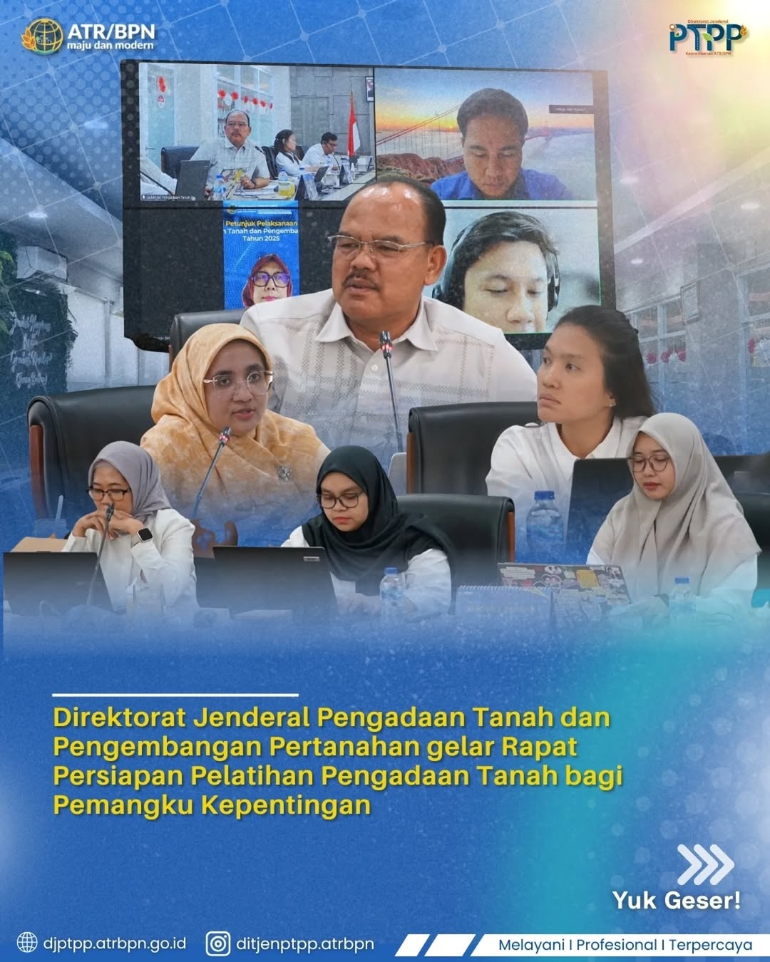 Direktorat Jenderal Pengadaan Tanah dan Pengembangan Pertanahan Gelar Rapat Persiapan Pelatihan Pengadaan Tanah bagi Pemangku Kepentingan