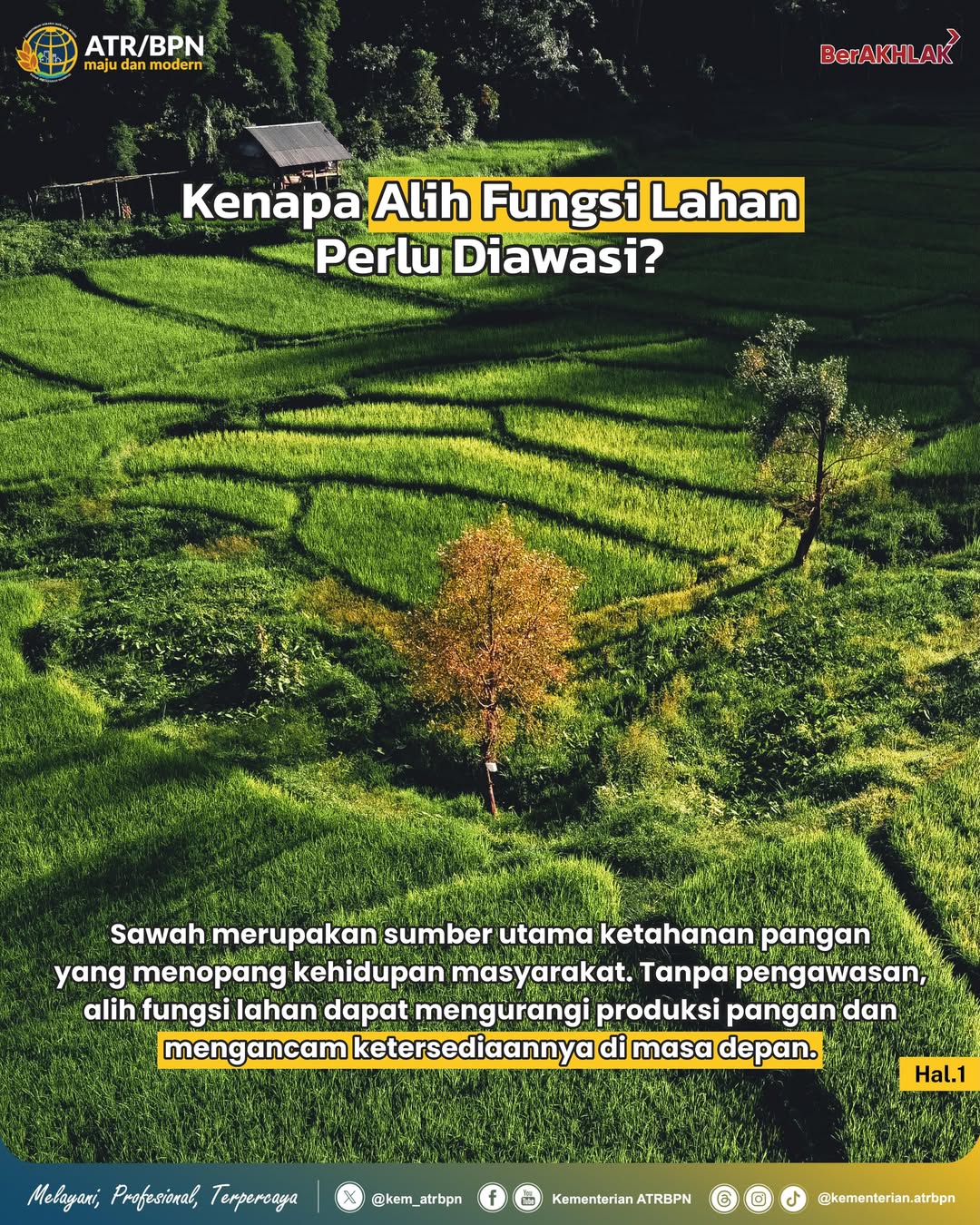 Halo #SobATRBPN, alih fungsi sawah memang menjadi bagian dari perkembangan pembangunan