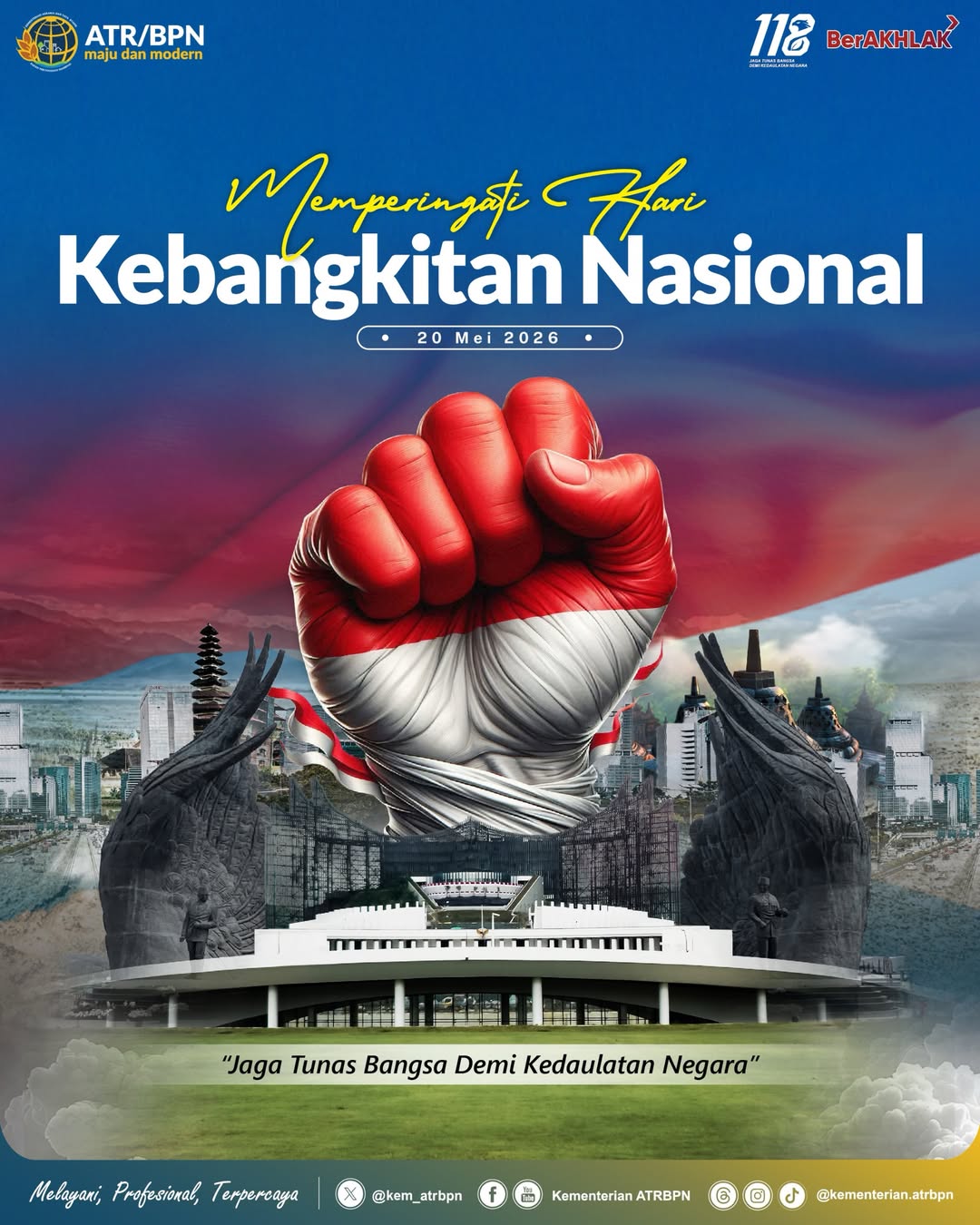 Kementerian ATR/BPN Peringati Hari Kebangkitan Nasional 2026, Perkuat Semangat Persatuan dan Kebangkitan Bangsa