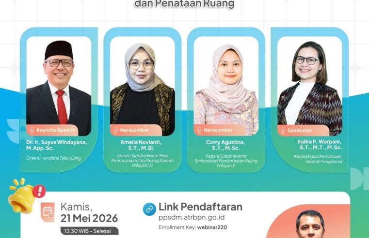 Kantor Pertanahan Kabupaten Pati Dukung Penguatan Penataan Ruang melalui Webinar Nasional BPSDM ATR/BPN