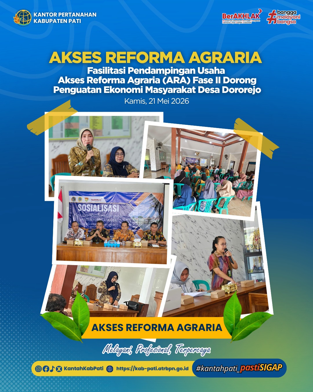 Fasilitasi Pendampingan Usaha Akses Reforma Agraria Fase II Dorong Penguatan Ekonomi Masyarakat Desa Dororejo