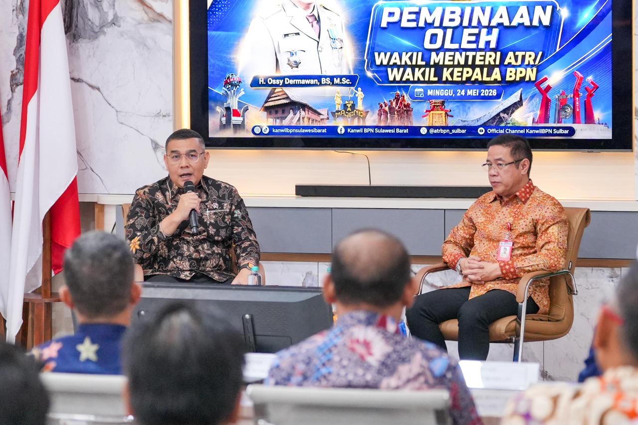 Sambangi Sulbar, Wamen Ossy Imbau GTRA Jadi Kunci Penyelesaian Konflik Pertanahan di Daerah