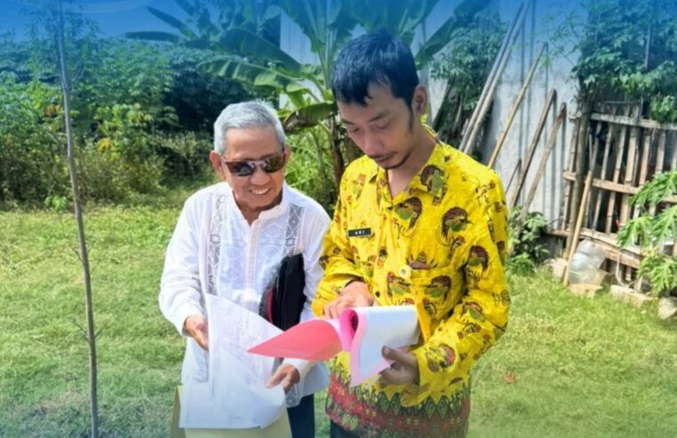 Kantor Pertanahan Kabupaten Pati melalui Seksi Penataan dan Pemberdayaan melaksanakan kegiatan pengecekan lapangan terkait Persetujuan Kesesuaian Kegiatan Pemanfaatan Ruang (PKKPR) Non Berusaha di Desa Purworejo, Kecamatan Margoyoso, Kabupaten Pati