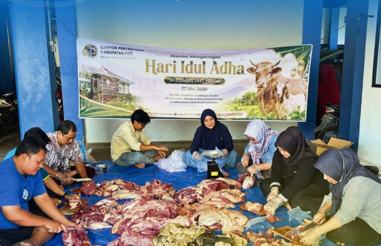 Kantor Pertanahan Kabupaten Pati Gelar Penyembelihan Hewan Kurban dalam Rangka Iduladha 1447 Hijriah