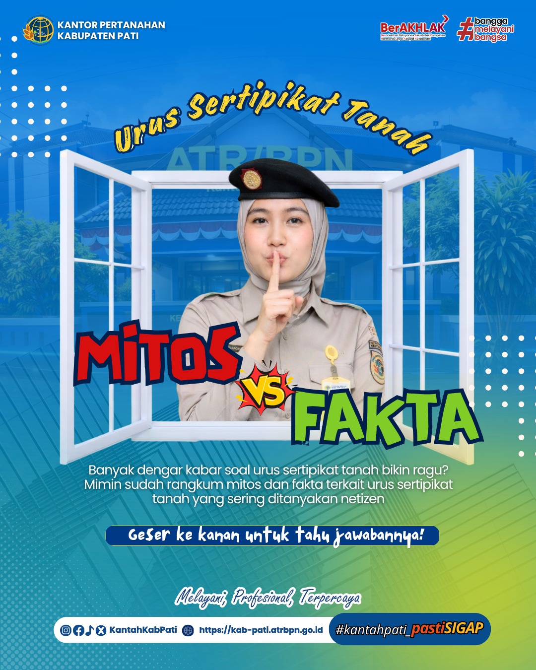 Halo #SobATRBPN, masih ragu urus sertipikat tanah karena banyak “katanya”?