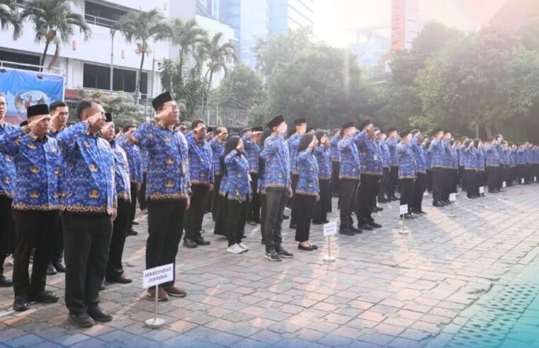 Direktorat Jenderal Pengadaan Tanah dan Pengembangan Pertanahan mengikuti Upacara Hari Lahir Pancasila di Kementerian ATR/BPN.