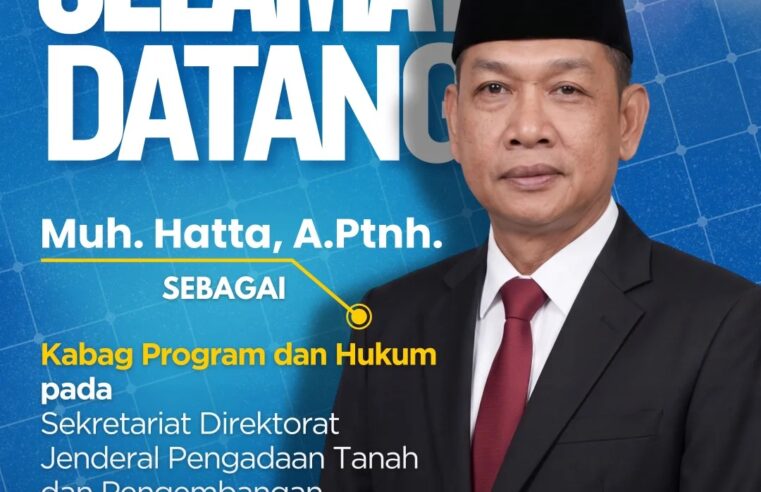 Segenap jajaran Ditjen PTPP mengucapkan “Selamat dan sukses” atas dilantiknya: