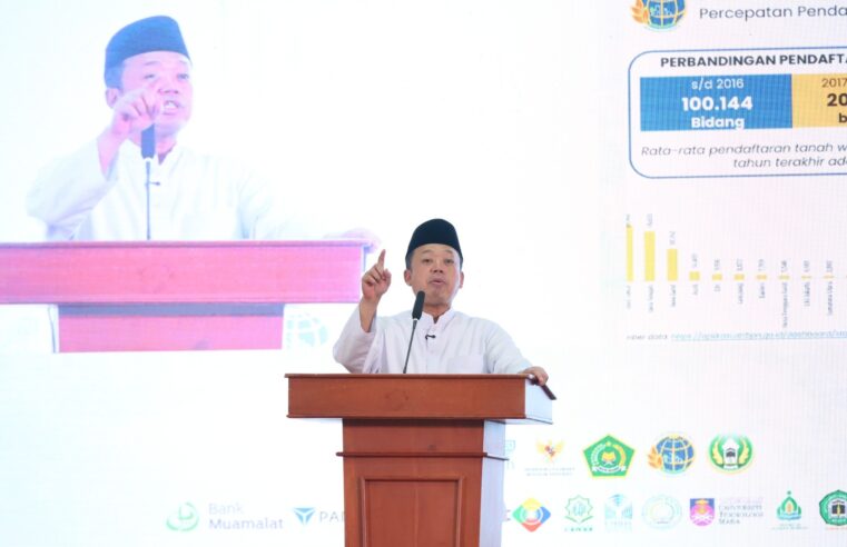 Meningkat 206%, Menteri Nusron Apresiasi Peran Nazir dalam Percepatan Sertipikasi Tanah Wakaf