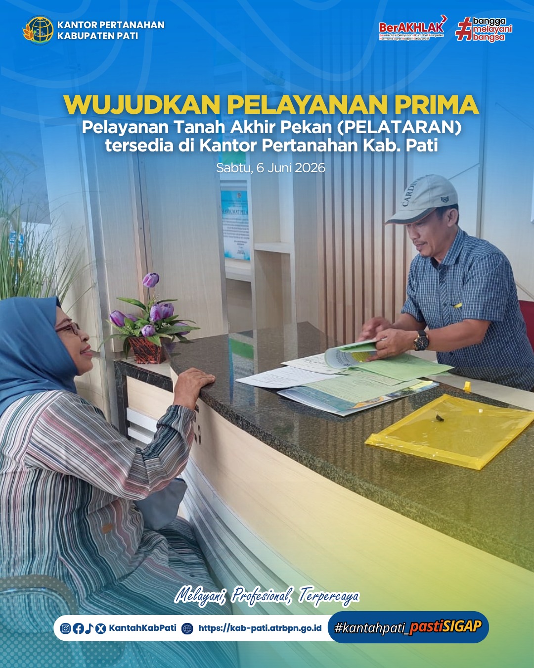 Kantor Pertanahan Kabupaten Pati kembali menghadirkan inovasi pelayanan publik melalui program PELATARAN