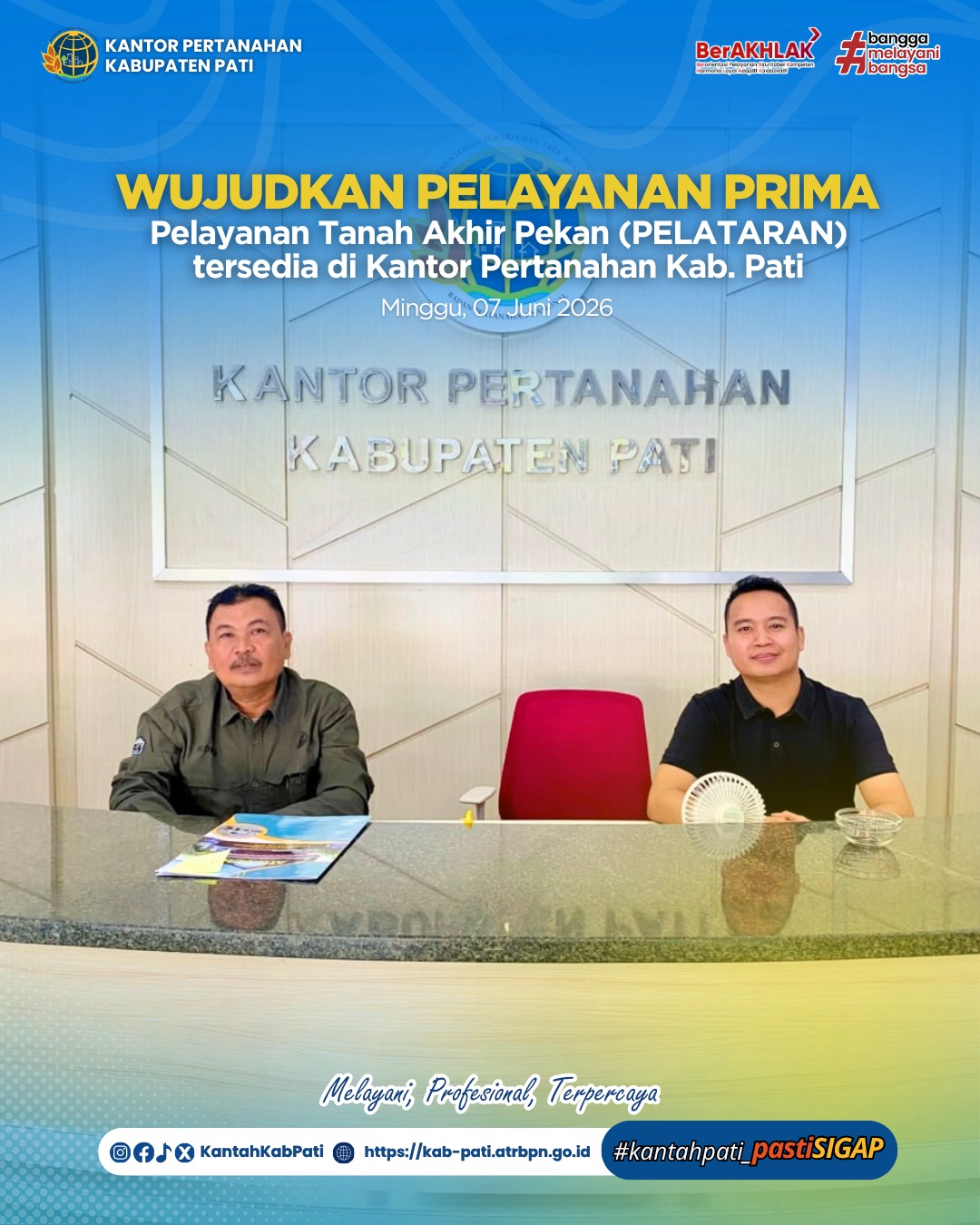 Kantor Pertanahan Kabupaten Pati kembali menghadirkan inovasi pelayanan publik melalui program PELATARAN