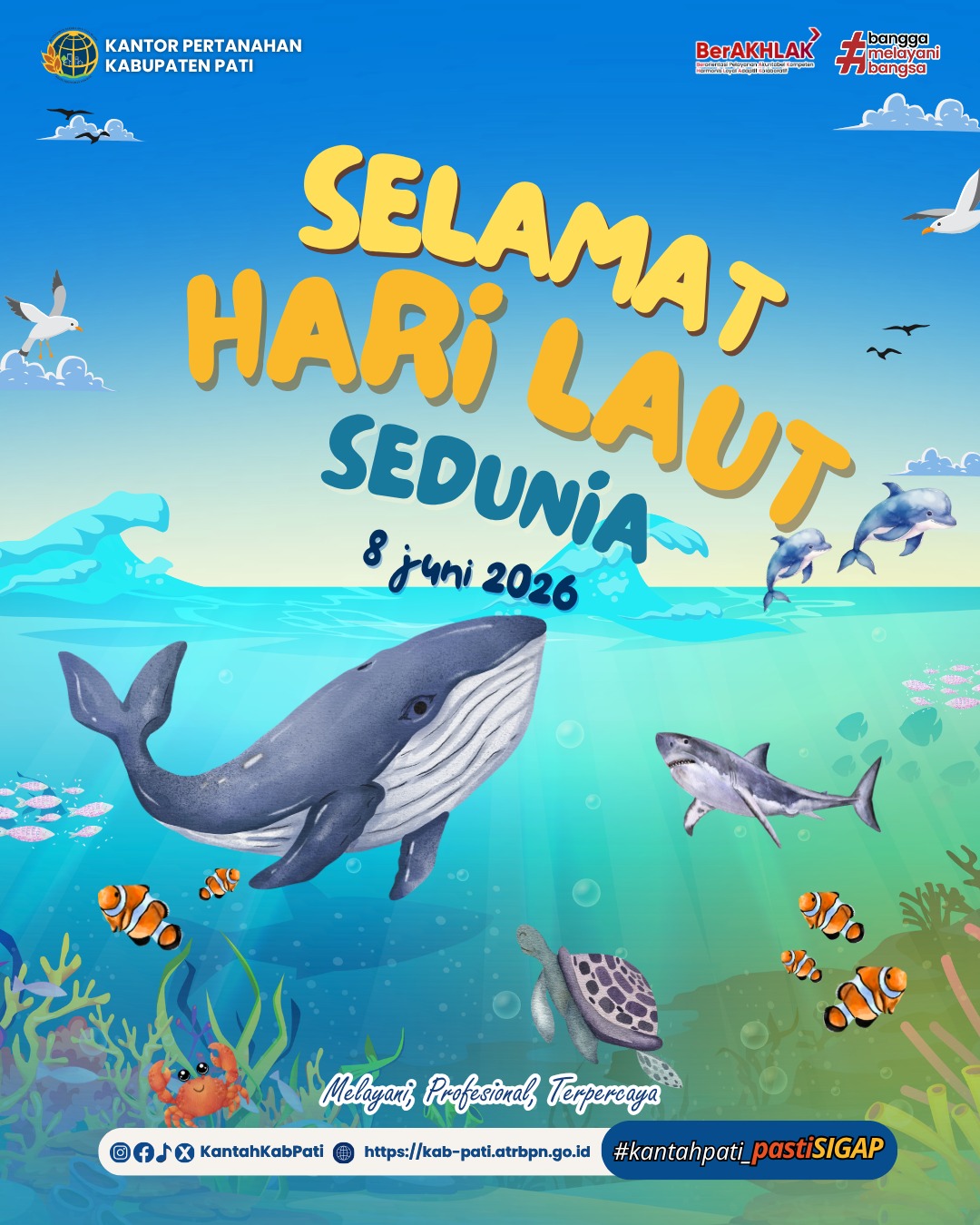 🌊🐋 SELAMAT HARI LAUT SEDUNIA 2026 🐢🐠