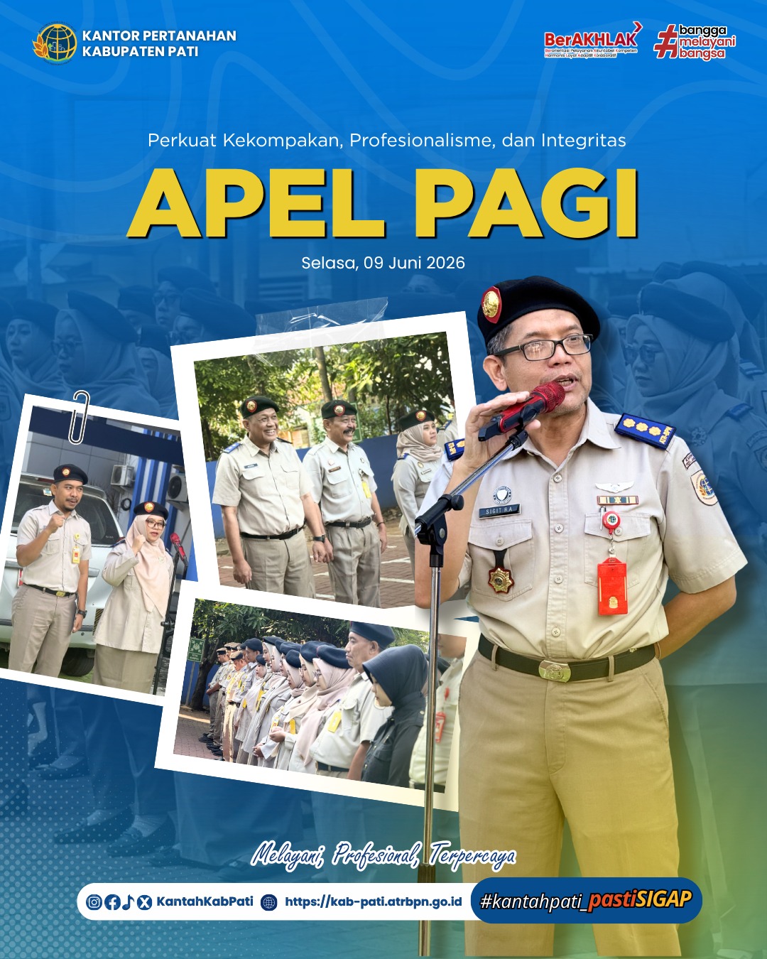 Apel Pagi Kantor Pertanahan Kabupaten Pati: Perkuat Kekompakan, Profesionalisme, dan Integritas dalam Pelayanan