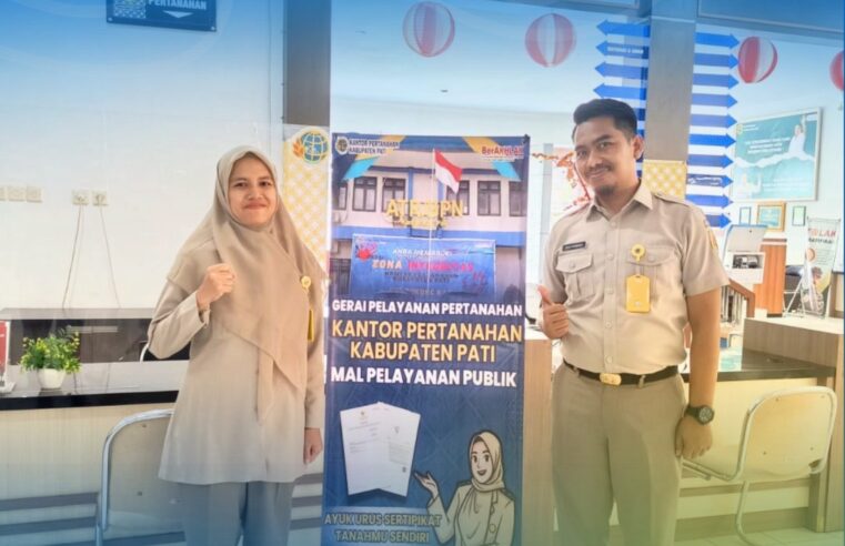 Kantor Pertanahan Kabupaten Pati terus berkomitmen meningkatkan kualitas pelayanan kepada masyarakat melalui penyediaan layanan pertanahan di Loket Mall Pelayanan Publik (MPP) Kabupaten Pati