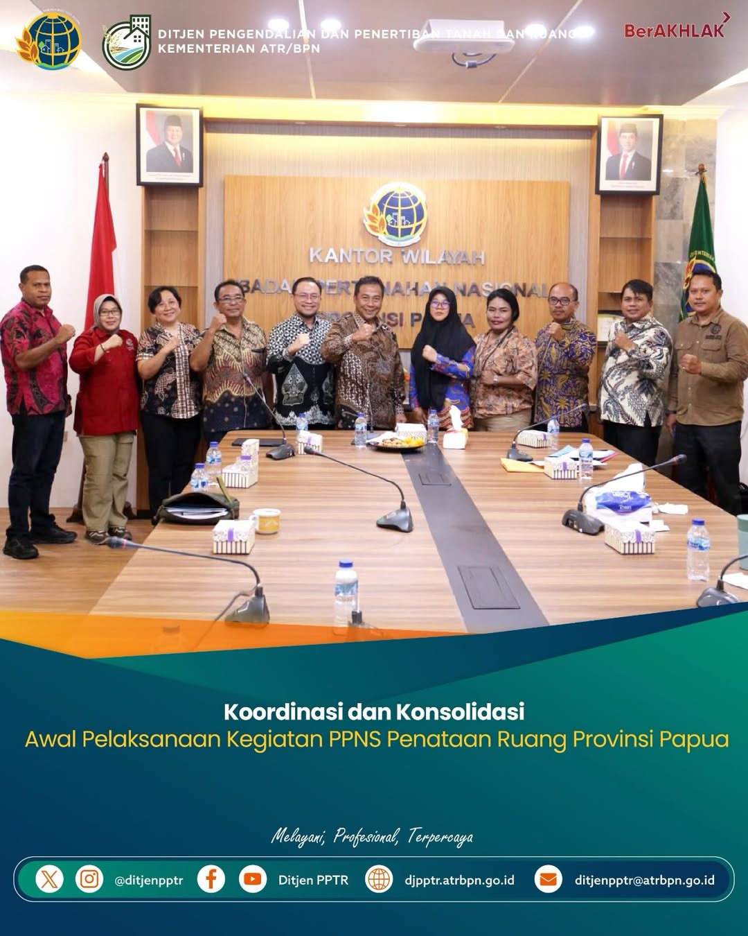 Koordinasi dan Konsolidasi Awal Pelaksanaan Kegiaan PPNS, Penataan Ruang Provinsi Papua
