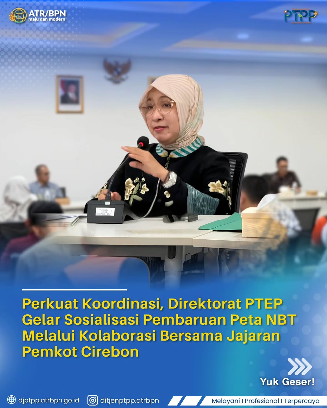 Perkuat Koordinasi, Direktorat PTEP Gelar Sosialisasi Pembaruan Peta NBT Melalui Kolaborasi Bersama Jajaran Pemkot Cirebon