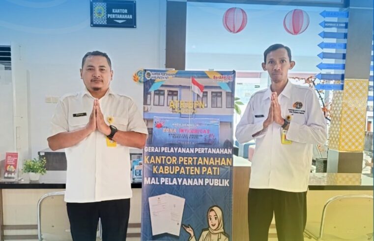 Kantor Pertanahan Kabupaten Pati terus berkomitmen meningkatkan kualitas pelayanan kepada masyarakat melalui penyediaan layanan pertanahan di Loket Mall Pelayanan Publik (MPP)
