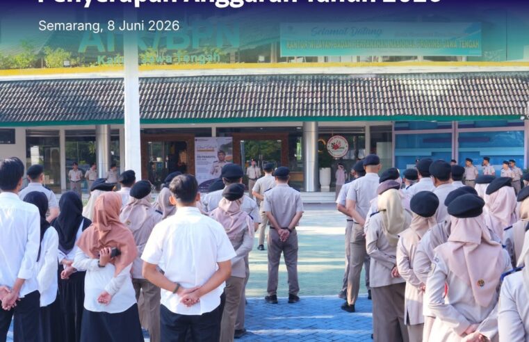 Apel Pagi Kanwil BPN Jateng Senin, 08 Juni 2026