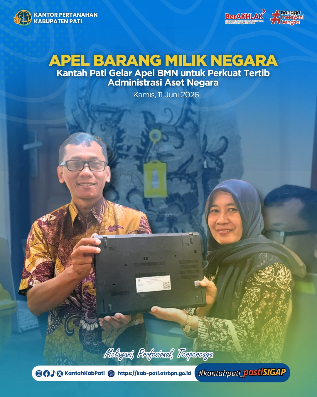 Kantor Pertanahan Kabupaten Pati Laksanakan Apel Barang Milik Negara untuk Mendukung Tertib Administrasi BMN