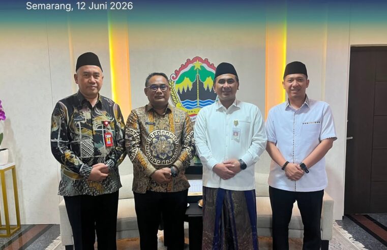 Silahturahmi Kepala Kanwil BPN Jawa Tengah dengan Wakil Gubernur Jawa Tengah, Percepat Sertipikasi Tanah Wakaf